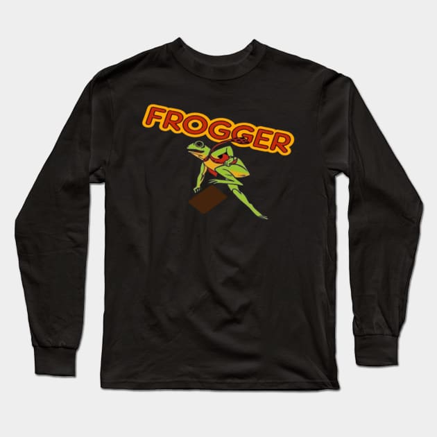 Frogger Logo Long Sleeve T-Shirt by gani90